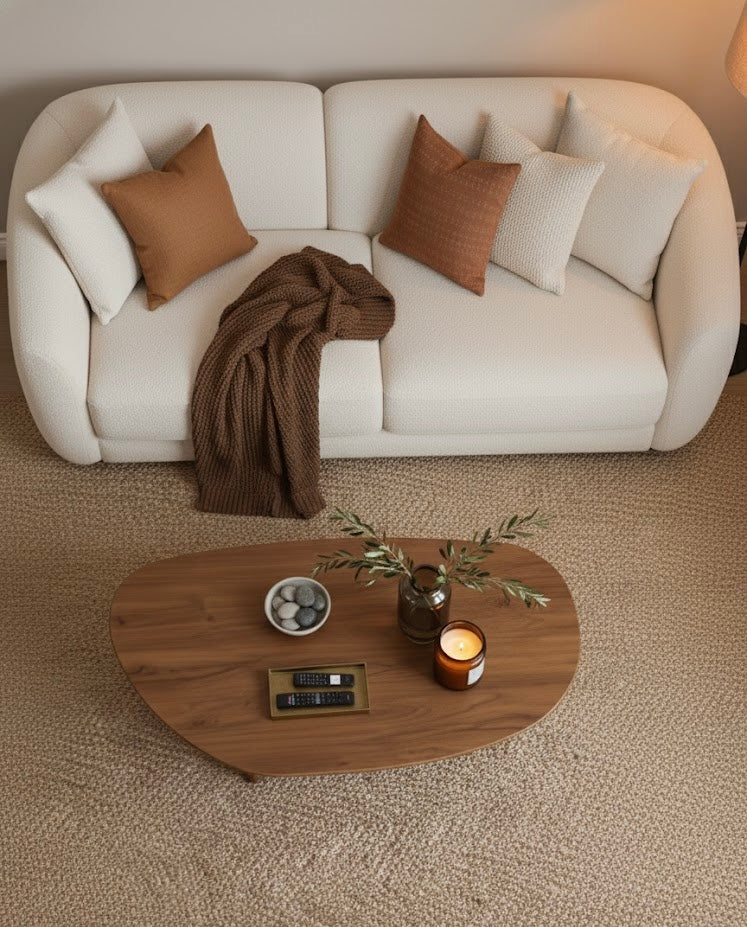 Mesa Ratona Aria - Laurel Macizo Laqueado Nogal | Premium | $249.999 abonando con transferencia