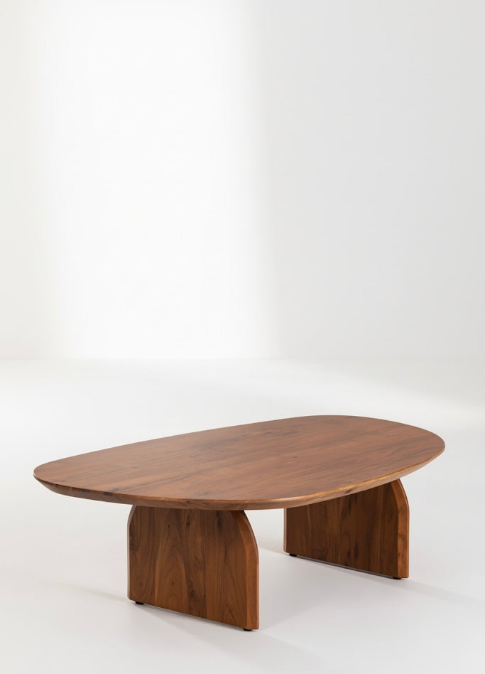 Mesa Ratona Aria - Laurel Macizo Laqueado Nogal | Premium | $249.999 abonando con transferencia