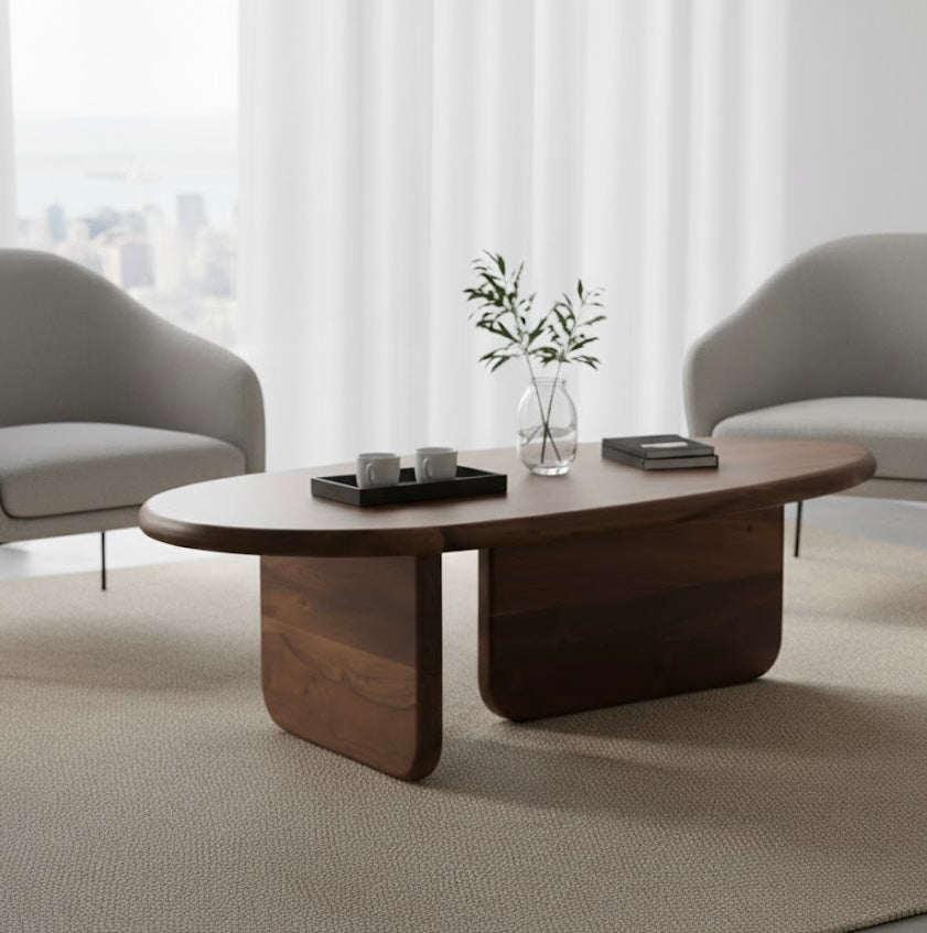 Mesa Ratona Siena - Laurel Laqueado Nogal | Diseño Moderno | $199.999 abonando con transferencia