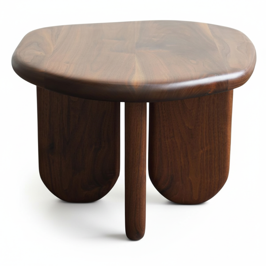 Mesa Ratona Luzia - Laurel Laqueado Nogal | Diseño Premium